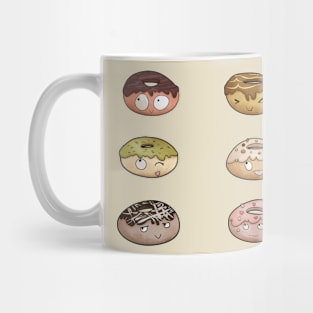 Funny cute little doughnuts Mug